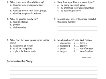 Read Naturally Grade Level Chart