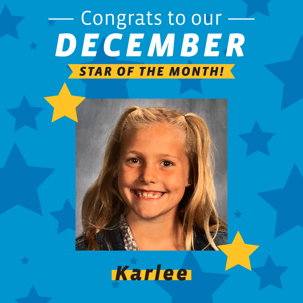 Congrats to our December Star of the Month!
