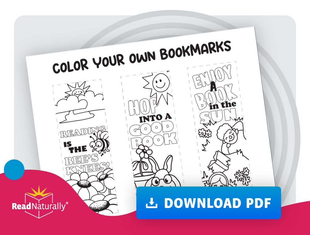 Download our Spring Color-Your-Own Bookmarks PDF