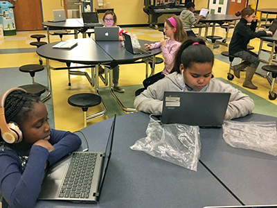 Hannah Elementary reading lab