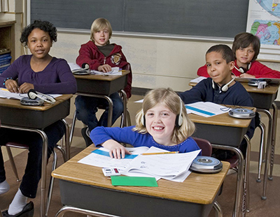 Students at Desks